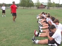 Click for info on this speed DVD.  Rush Soccer boys team developing correct arm acceleration mechanics